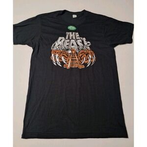 Kings Island The Beast T Shirt XL Single Stitch Puff Print Vintage 80s USA NOS